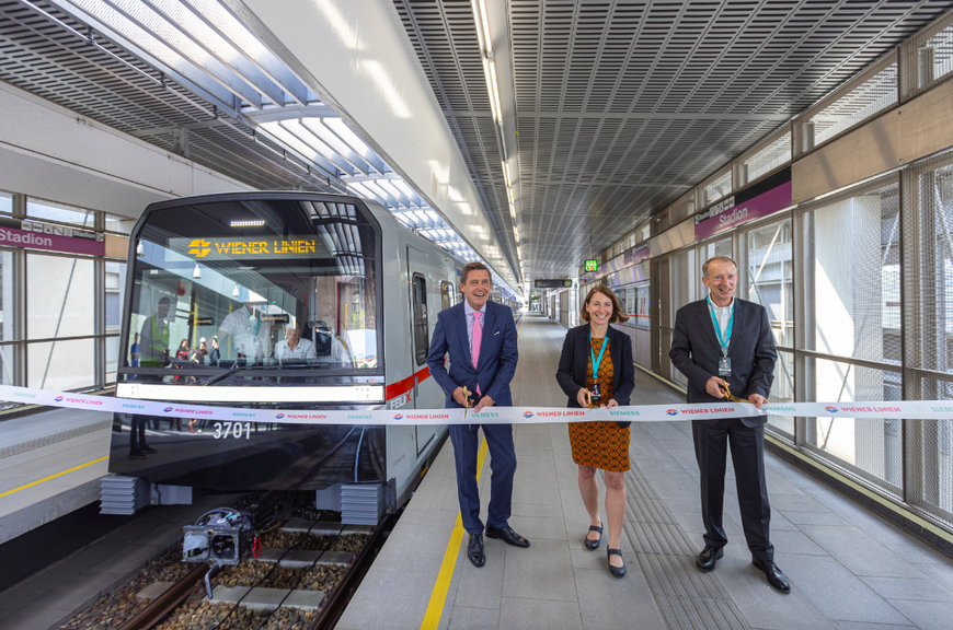 DER TYP X-METRO VON SIEMENS MOBILITY STARTET DEN PERSONENSERVICE IN WIEN